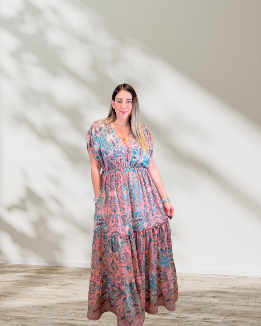 Jazmin Print Maxy Dress