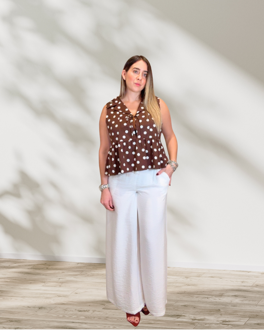 White Long Boho Pant