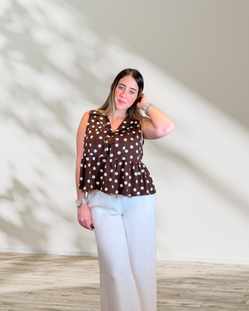 Polka Dots Vintage Top