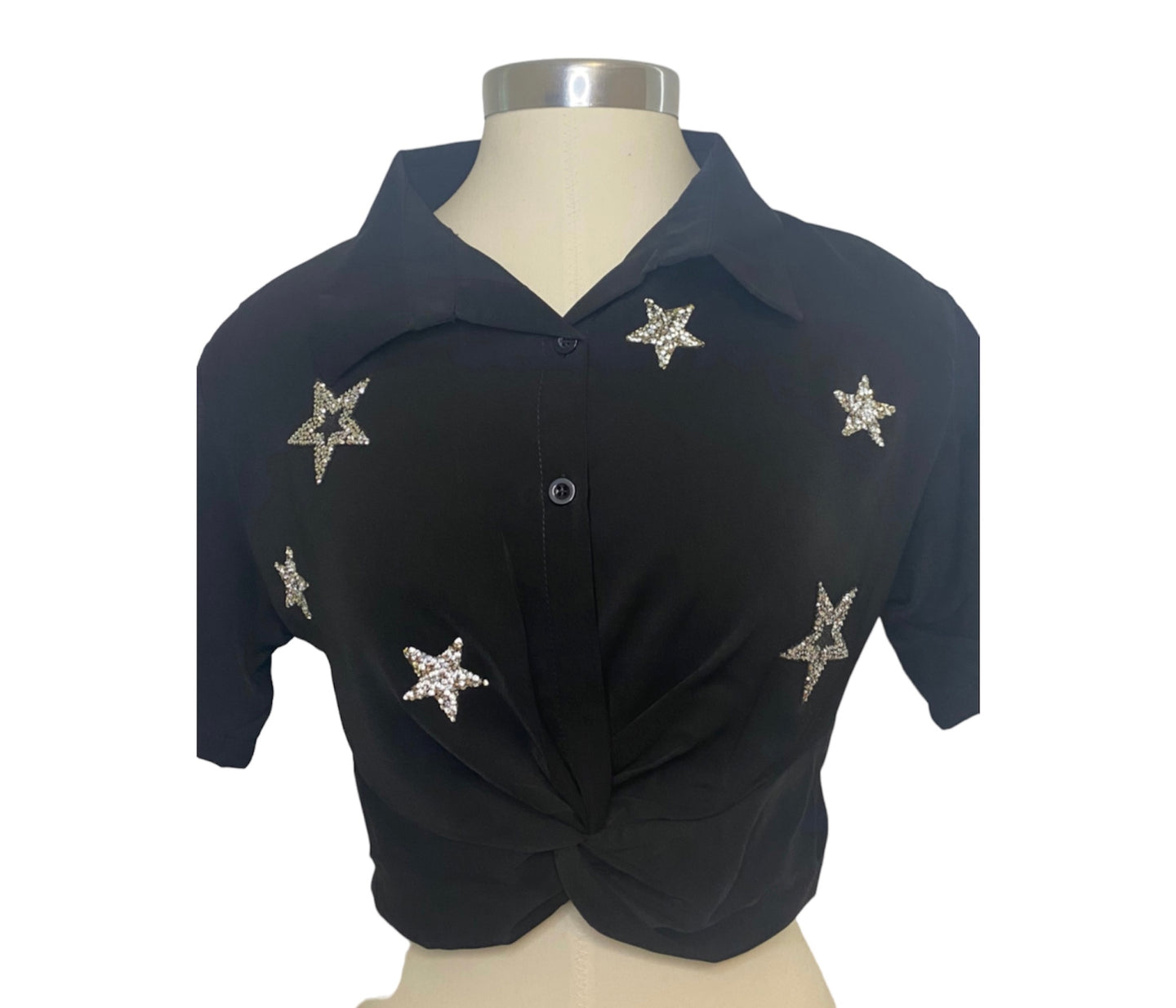 Black S Crop Top