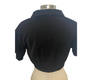 Black S Crop Top