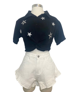 Black S Crop Top