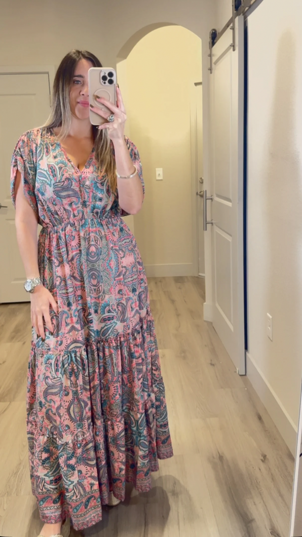 Jazmin Print Maxy Dress